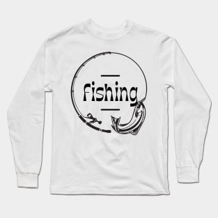 Fishing Rod: Hooked on Adventure Long Sleeve T-Shirt